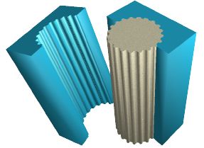 moule polystyrène pour élément de colonne crénelée moule colonne