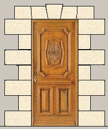 encadrement de porte en pierre de taille moulée encadrement de porte