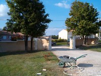 Pilier et muret autoconstruction pierre reconstitu�e