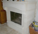 stone fireplace creation