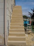 Escalier en pierre reconstitu�e