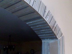 support d'enduit grille d'inox d�ploy�e