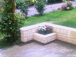 jardini�re bac � fleur pierres de parement